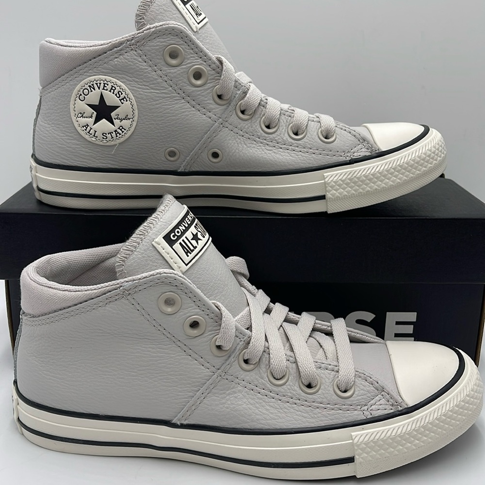 Converse Women's Chuck Taylor All Star High Top Sneakers - Light Gray - Picture 3 of 16